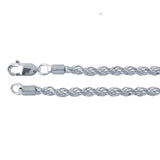 Sterling Silver 3mm French Rope Chain