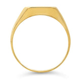 14k Yellow Gold Octagon Signet Ring