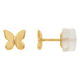 14K Butterfly Post Studs