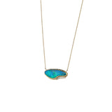 Australian Opal Necklace w/ Diamonds