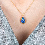 Rope Bezeled Tanzanite Necklace