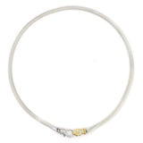 Mixed Metal Bejeweled Infinity Serpent Chain Necklace