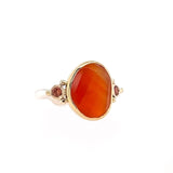 Carnelian and Sapphire Ring