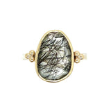 Black Tourmalated Quartz Ring
