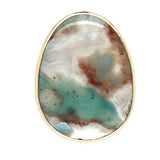 Large Aquaprase Ring