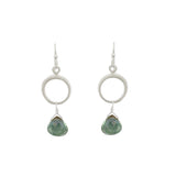 Circle with Mystic Quartz Earrings