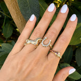 Lucky Horseshoe Flip Ring
