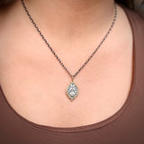 Elongated Medium Fancy Oval Queen Bee Charm