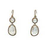 Rainbow Moonstone Cascade Earrings