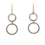 Tiered Diamond Circle Earrings