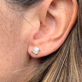 Salt and Pepper Diamond Stud Earrings
