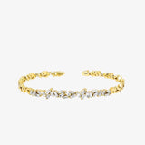 Classic Diamond Cluster Bangle