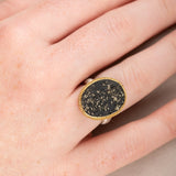 Slate with Pyrite Ring