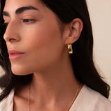 Wavy Medium Hoop Earrings (Disc)