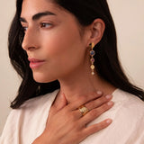 Wavy Twist Band Ring- Gold (Disc)