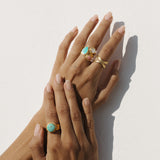 Luna Cocktail Ring- Gold