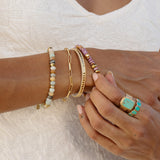 Jacaranda Beaded Bracelet