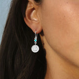 Artista Double Drop Earrings- Silver