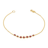 Ruby Row Bracelet