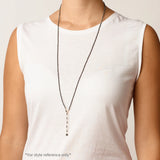Black Ombre Wrap Bracelet - Necklace