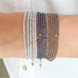 Chalcedony Wrap Bracelet - Necklace