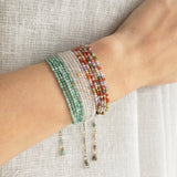 Multi-Colored Cubic Zirconia Wrap Bracelet - Necklace