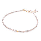 Single Wrap Champagne Garnet Bracelet