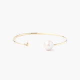 Pearl Cuff W/ Diamond