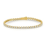 4.90ct Lab Diamond Bezel Tennis Bracelet