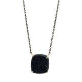 Brazilian Black Druzy Necklace