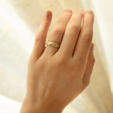 Tapered Shimmer Band Ring