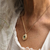 Mint Green Tourmaline Pendant Necklace