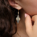 Sapphire Tessera Earrings