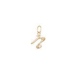 Initial Letter Charm with Diamond