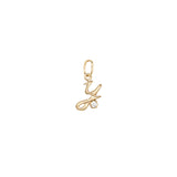 Initial Letter Charm with Diamond