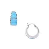 Sterling Silver Denali Hoop Earrings