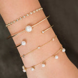 5 Floating Diamond Station Bracelet