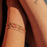 Flamingo Pink Charm Bracelet