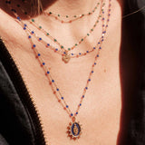 Classic Gigi Lapis Resin Necklace
