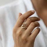 Moonstone & Diamonds Dream Maker Ring