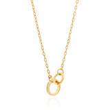 Gold Plated Intertwined Circles Necklace