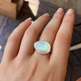 Rosecut Moonstone Cocktail Ring