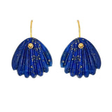 Lapis Shell Earrings