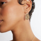 Beaded Teardrop Earrings (Disc)