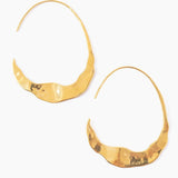 Large Crescent Moon Hoops