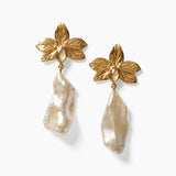 White Pearl Sylve Earrings