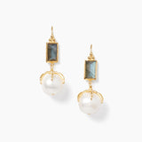 White Pearl Lark Earrings