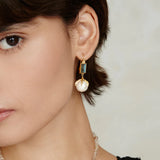 White Pearl Lark Earrings