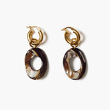 Oleander Hoop Earrings