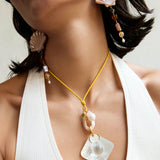 Scallop Drop Earrings